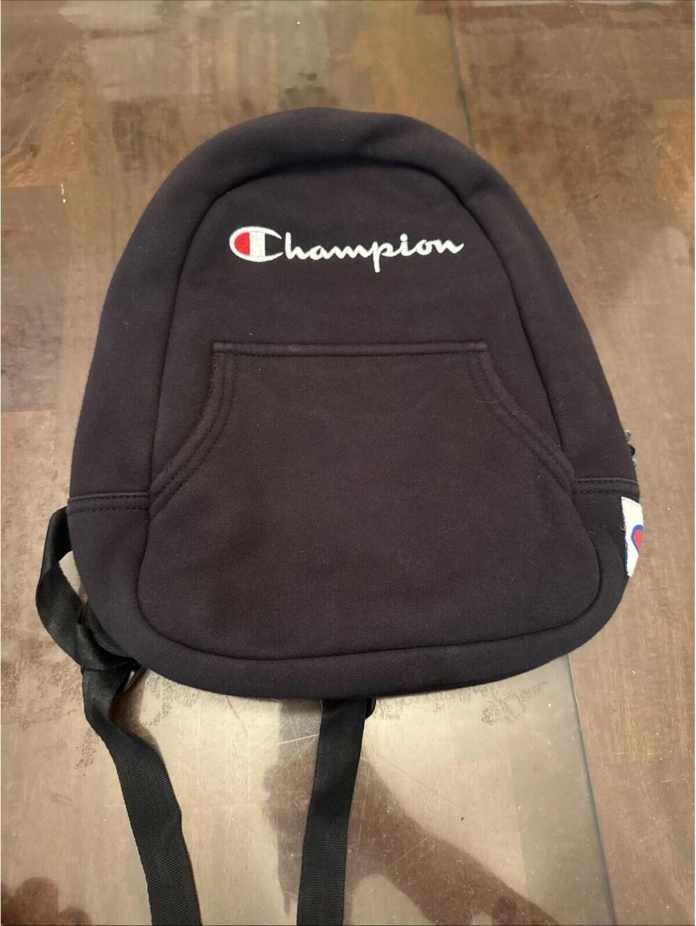 Champion Reverse Weave Hoodie Style Backpack Black